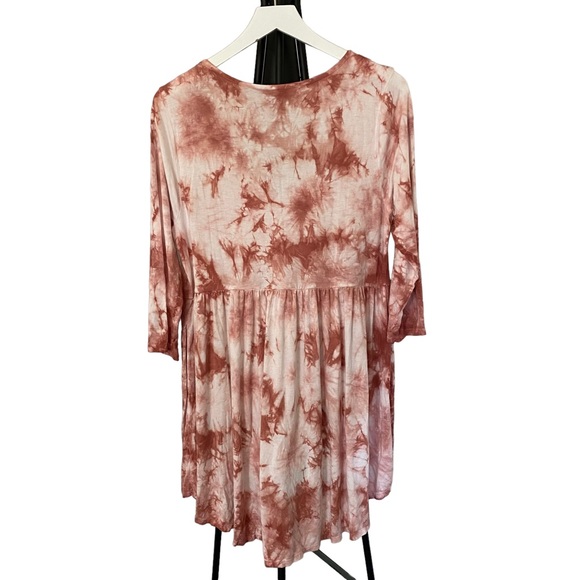 Torrid Super Soft Knits Tie Dye 3/4 Sleeves High & Low Dress Size Large - Picture 12 of 14